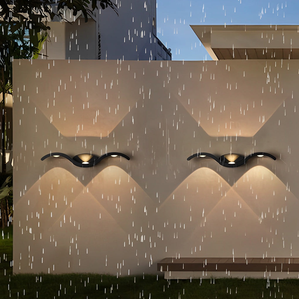 Applique Murale LED Extérieure, Forme Mouette, IP65