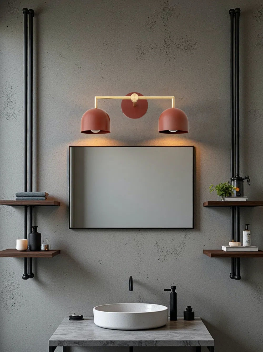 Applique Murale Salle de Bain Laiton Style Farmhouse