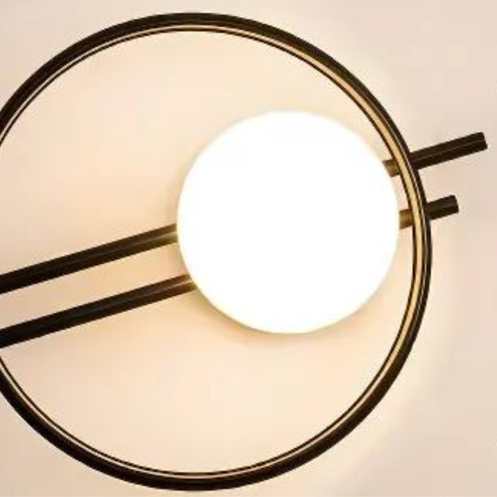 Applique Murale Design LED Verre et Métal Style Nordique