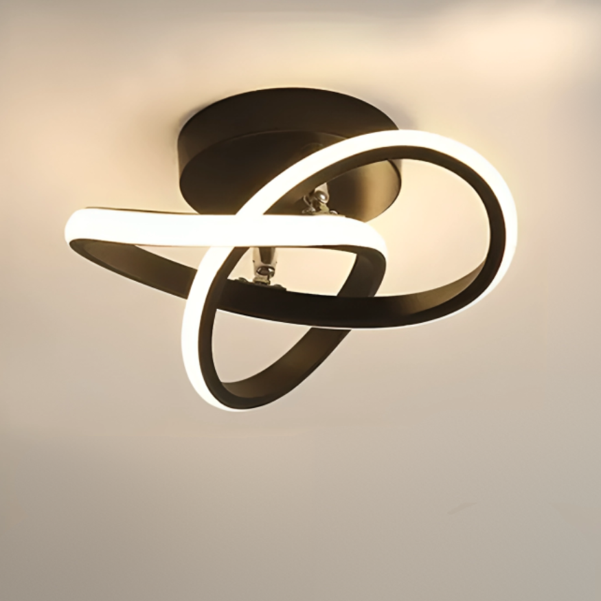 Lampe LED Moderne | Design Créatif à 2 Anneaux et Éclairage Stylé