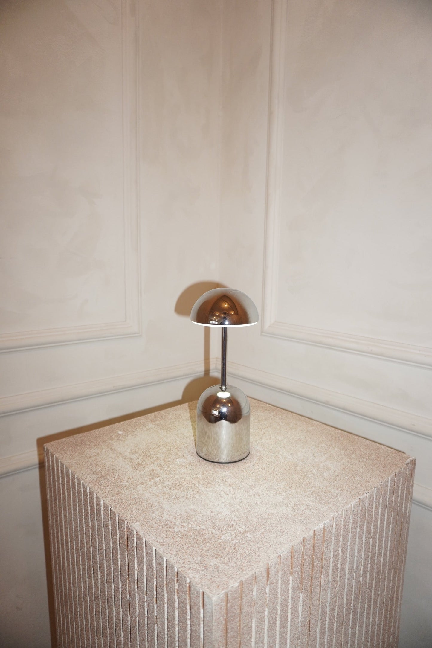 Lampe Sans Fil Edie, Métal Argent ou Or, Tactile