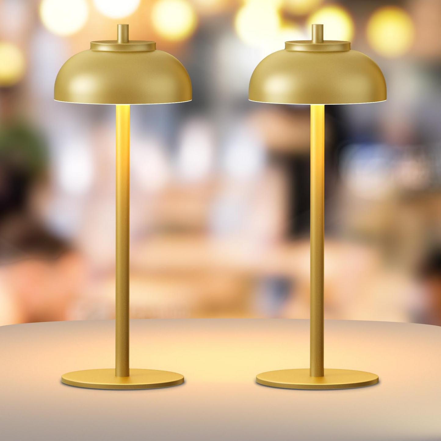 DazzleLite – Lampe de Table Sans Fil avec Contrôle Tactile et Éclairage Personnalisable