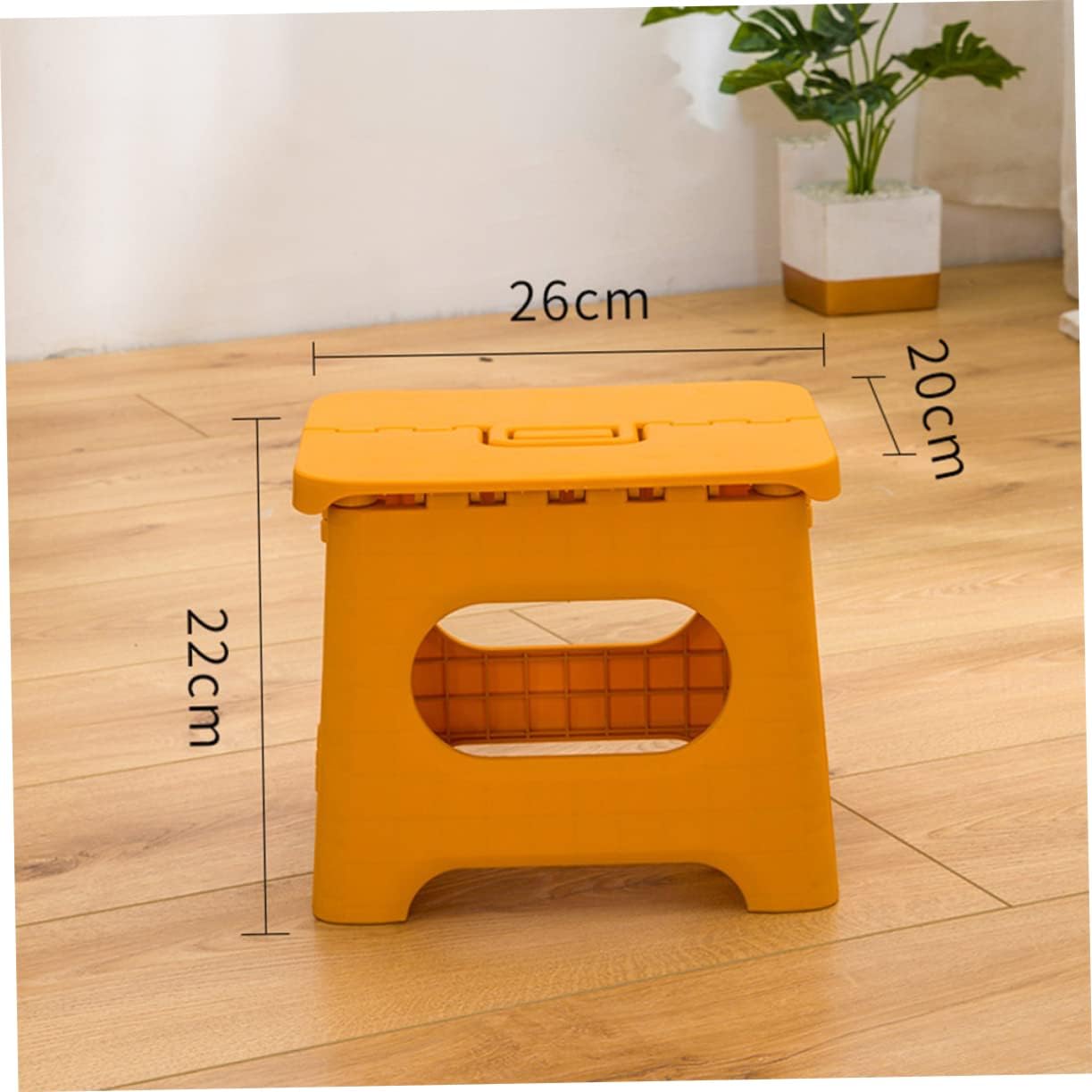 Tabouret Pliant Portable avec Poignée Plastique