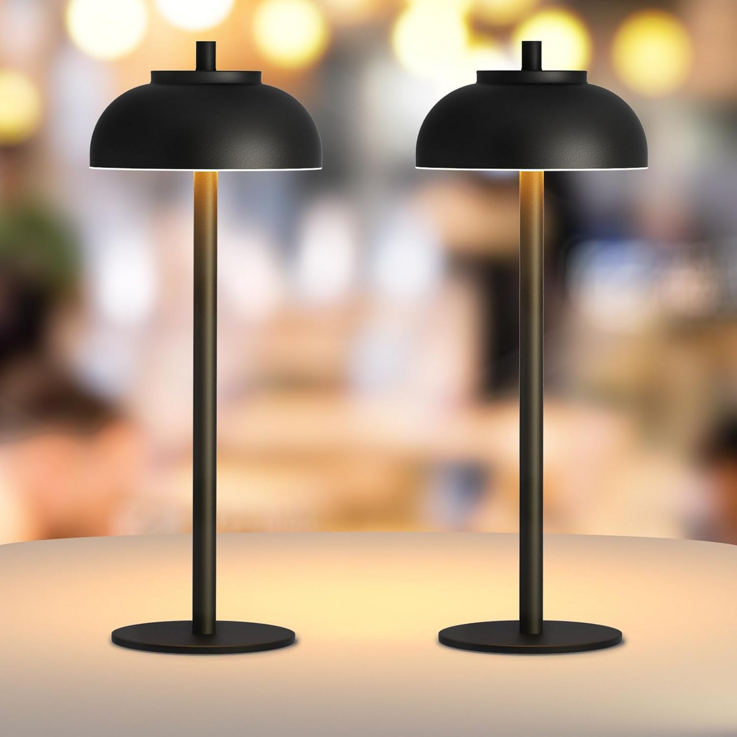 DazzleLite – Lampe de Table Sans Fil avec Contrôle Tactile et Éclairage Personnalisable