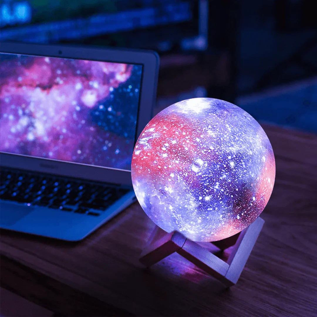Galaxy Moon Lamp | Lampe Lune Galaxie