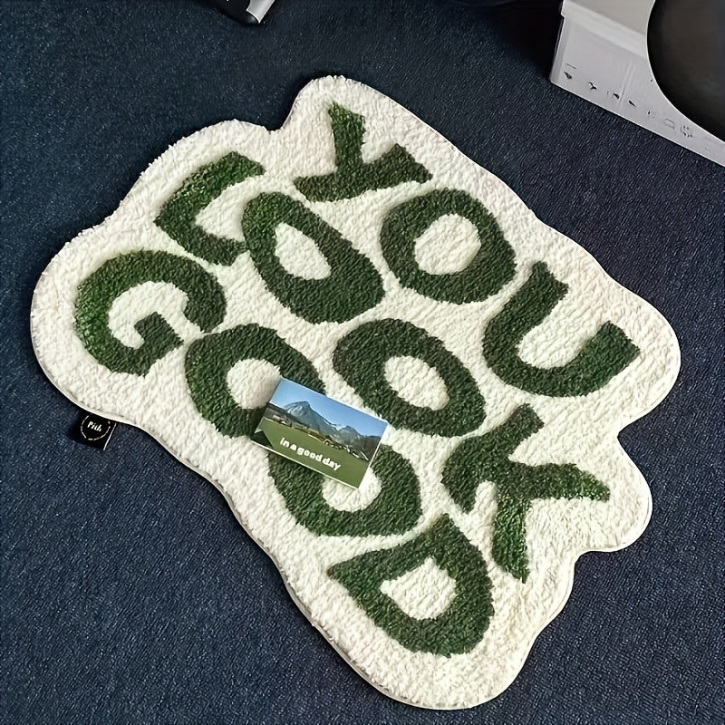 Tapis de Bain Original YOU LOOK GOOD – Moelleux, Antidérapant et Lavable