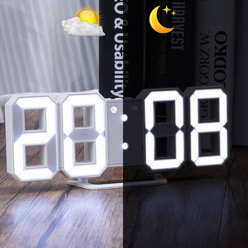 Horloge numérique 3D intelligente - Réveillez-vous avec Style