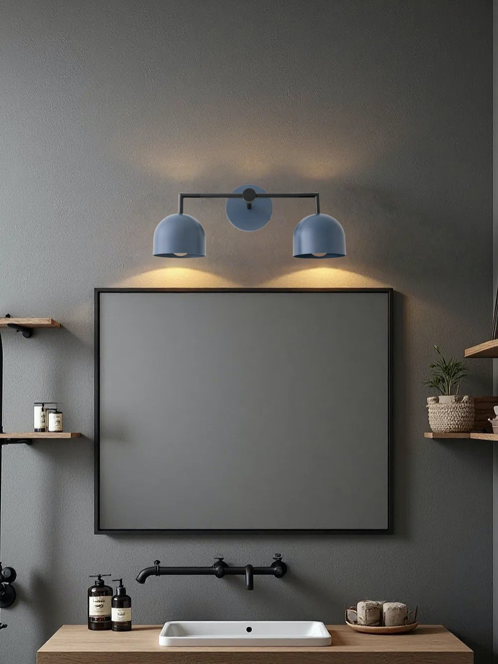 Applique Murale Salle de Bain Laiton Style Farmhouse