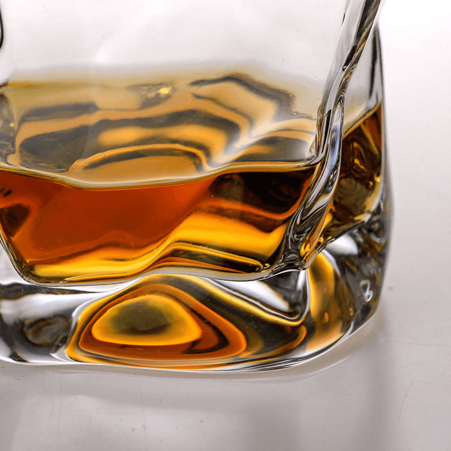Verre à Whisky Japonais, Verre Taillé Crumple, 280 ml