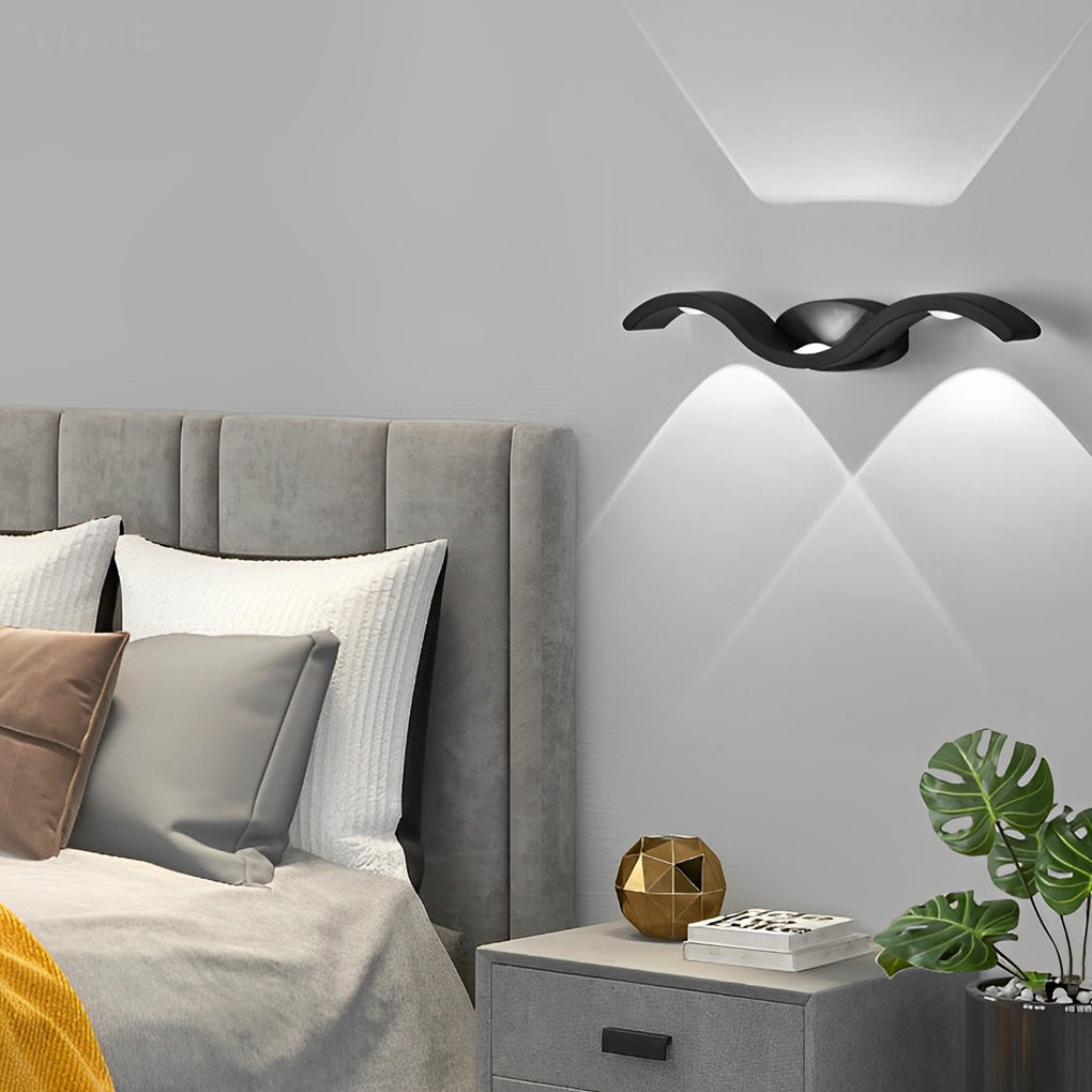 Applique Murale LED Extérieure, Forme Mouette, IP65
