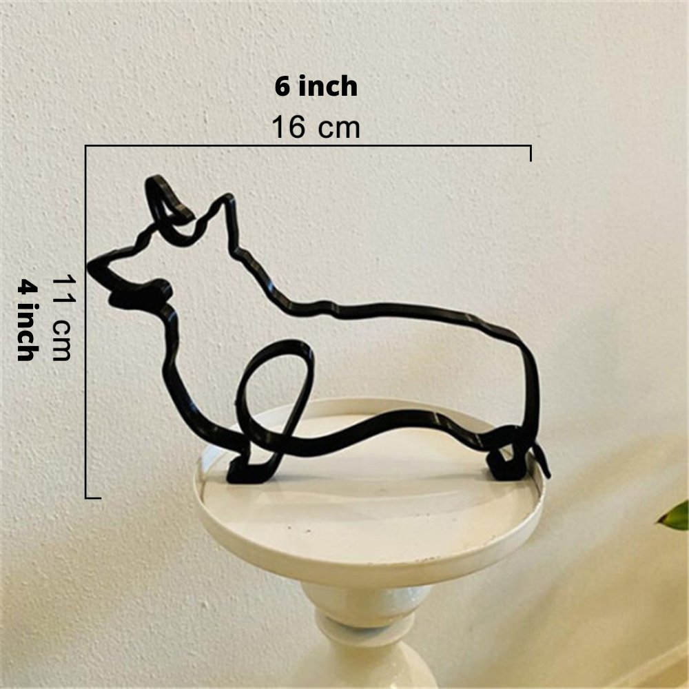 Sculptures Déco en Fer – Chiens et Chats Artistiques pour Maison et Bureau