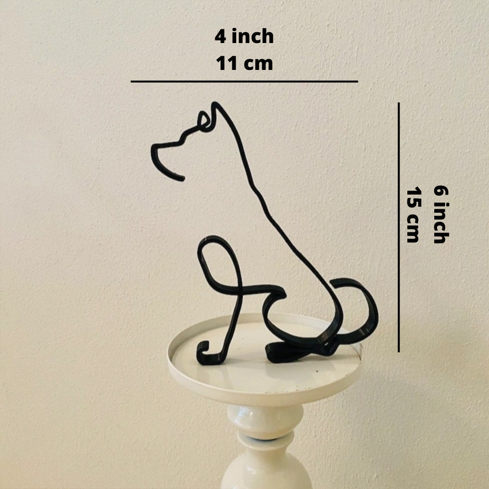 Sculptures Déco en Fer – Chiens et Chats Artistiques pour Maison et Bureau