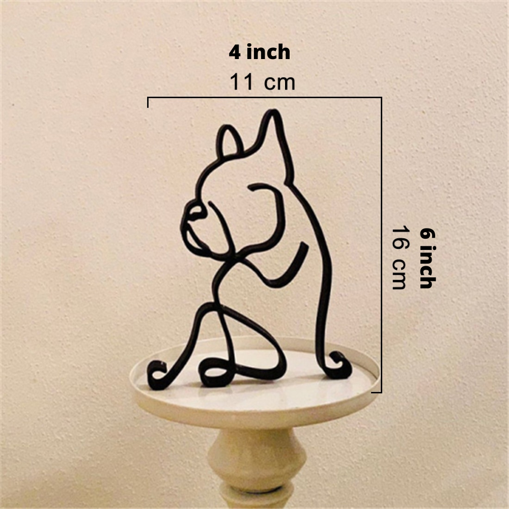 Sculptures Déco en Fer – Chiens et Chats Artistiques pour Maison et Bureau