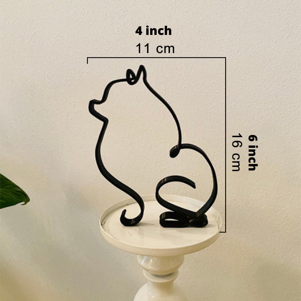 Sculptures Déco en Fer – Chiens et Chats Artistiques pour Maison et Bureau