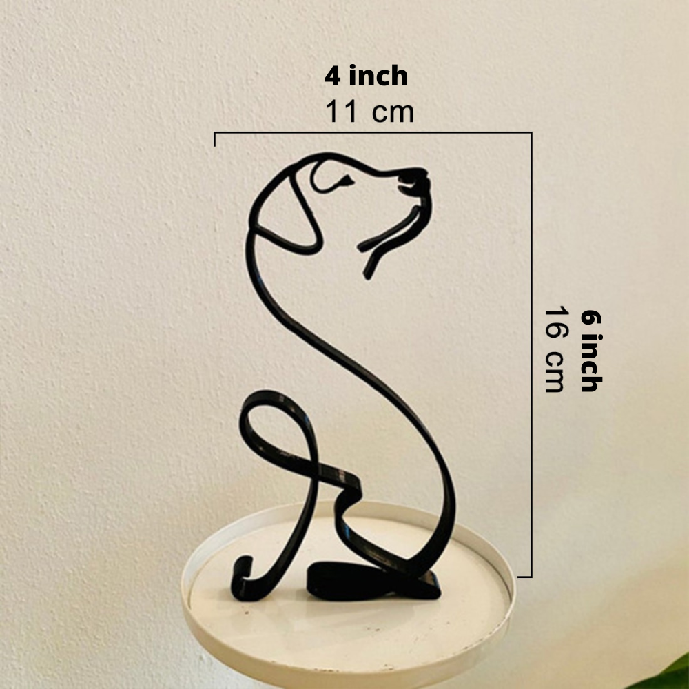 Sculptures Déco en Fer – Chiens et Chats Artistiques pour Maison et Bureau