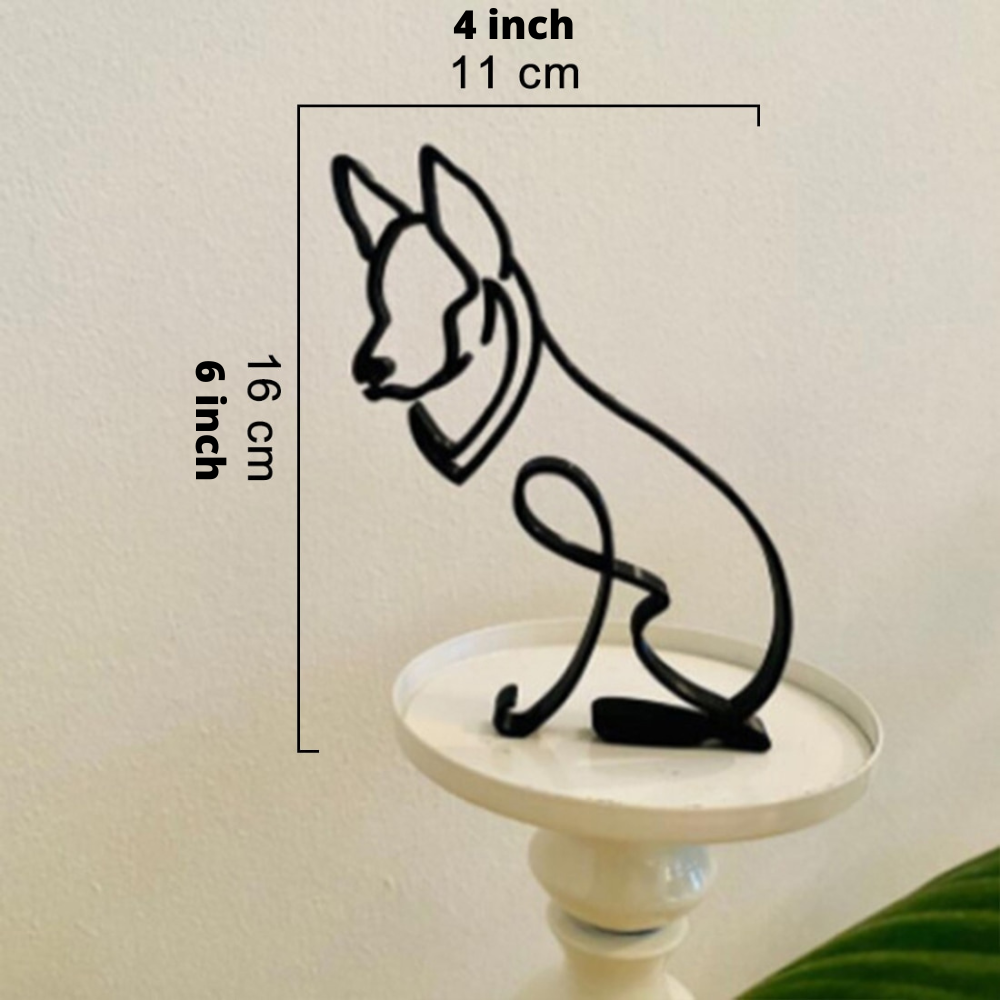 Sculptures Déco en Fer – Chiens et Chats Artistiques pour Maison et Bureau