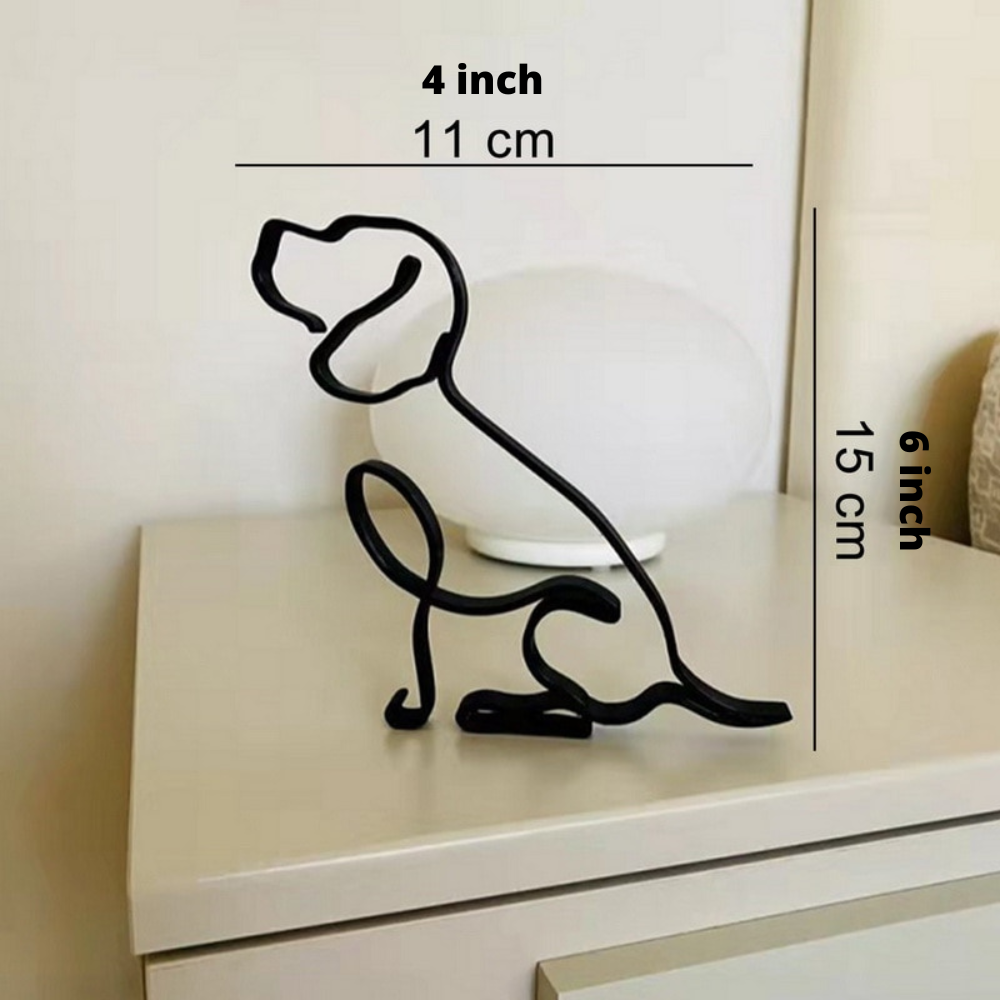 Sculptures Déco en Fer – Chiens et Chats Artistiques pour Maison et Bureau