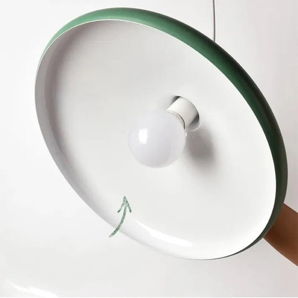 Suspension Métallique Conique Style Macaron – Couleurs Vives et Élégance Moderne
