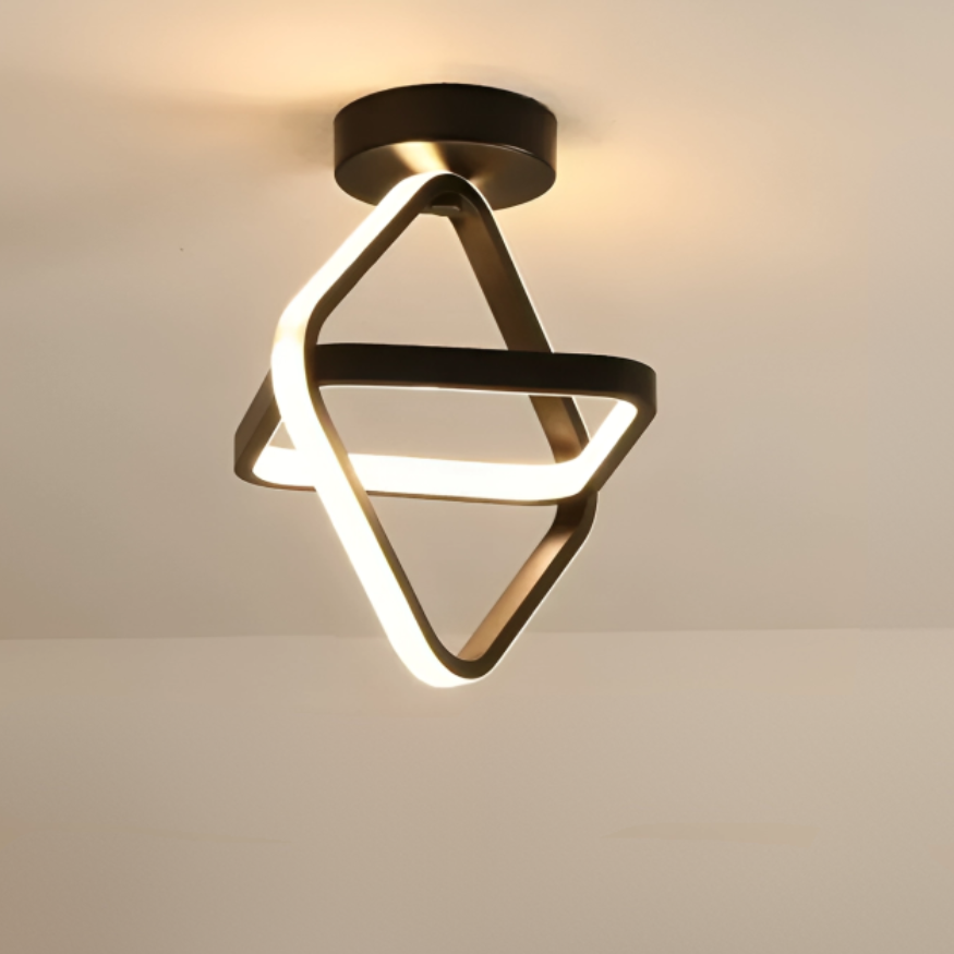 Lampe LED Moderne | Design Créatif à 2 Anneaux et Éclairage Stylé