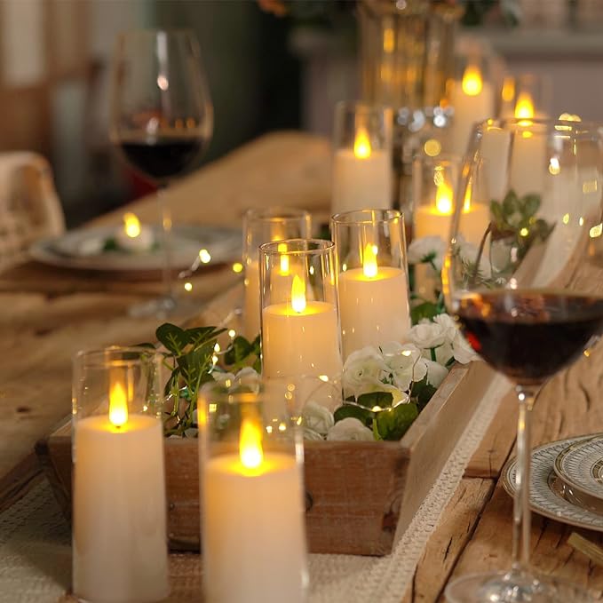 Flameless Acrylic Candle | Ensemble de 9 Bougies Sans Flamme en Acrylique