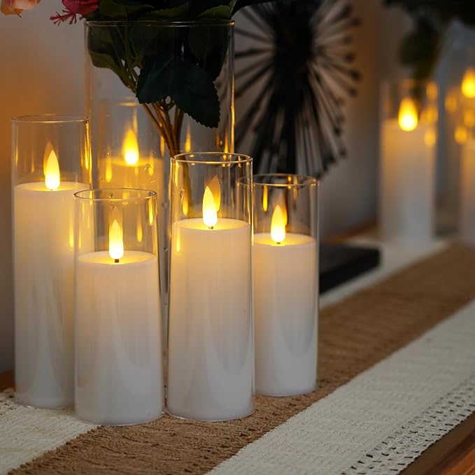 Flameless Acrylic Candle | Ensemble de 9 Bougies Sans Flamme en Acrylique