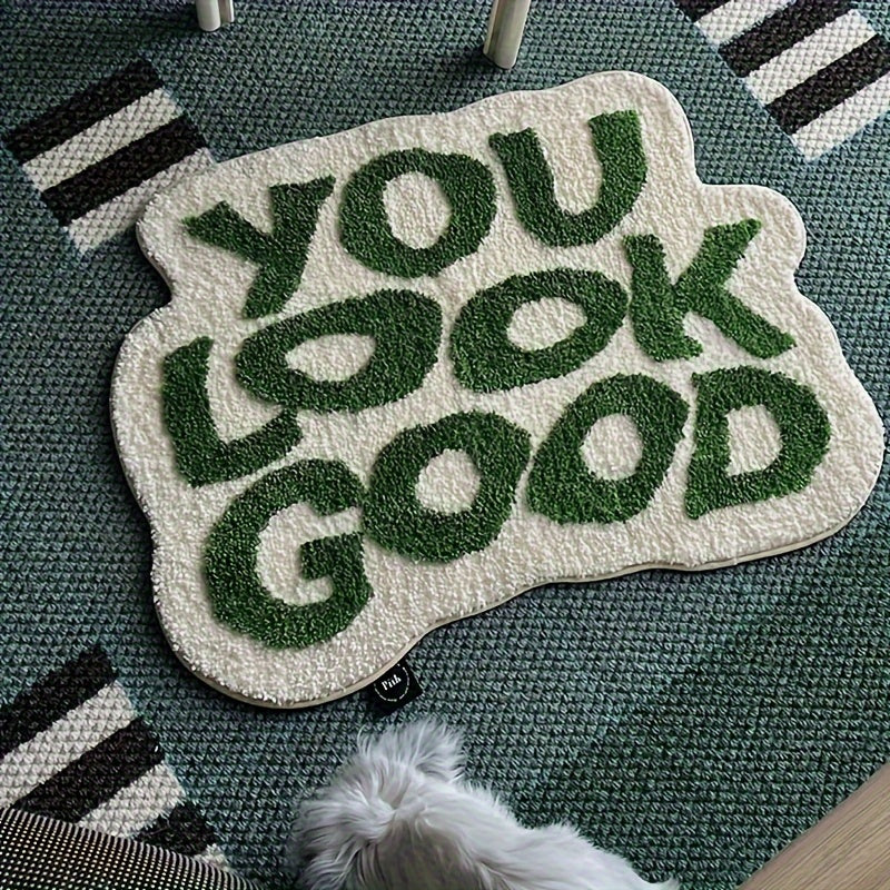 Tapis de Bain Original YOU LOOK GOOD – Moelleux, Antidérapant et Lavable
