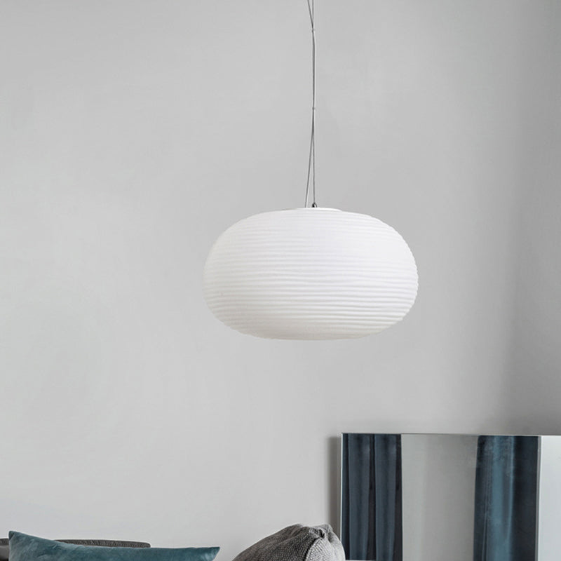 Suspension Moderne en Verre Strié Design Contemporain