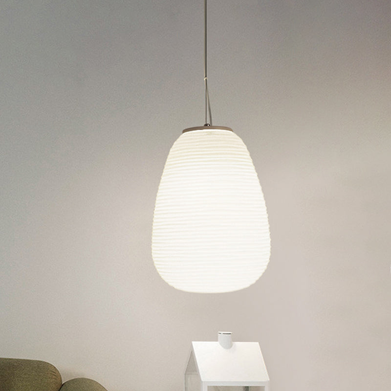 Suspension Moderne en Verre Strié Design Contemporain