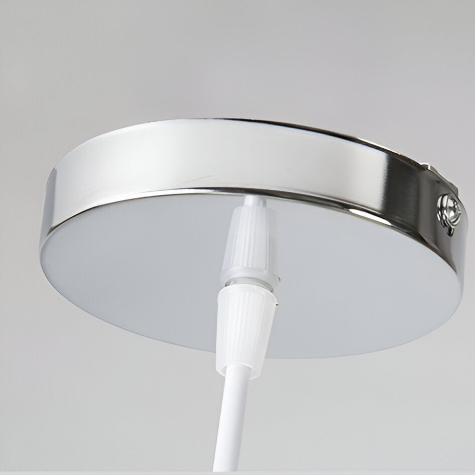 Suspension Globe Nordique en Verre Opalin