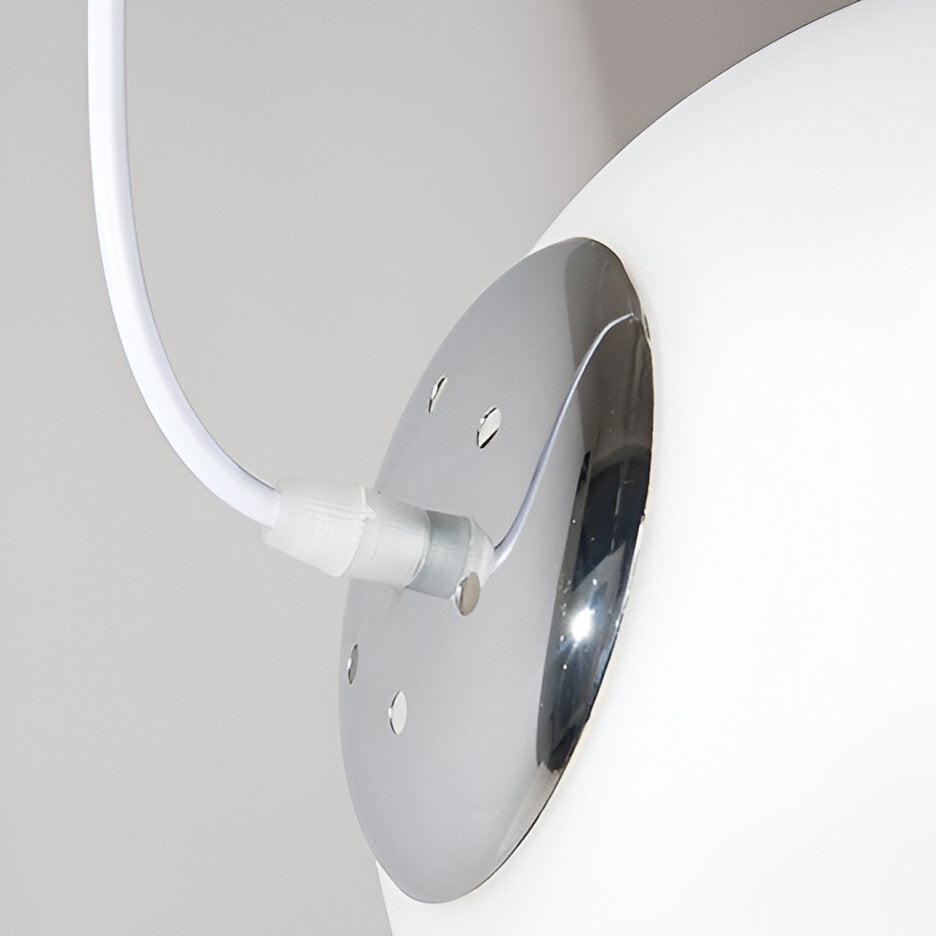 Suspension Globe Nordique en Verre Opalin