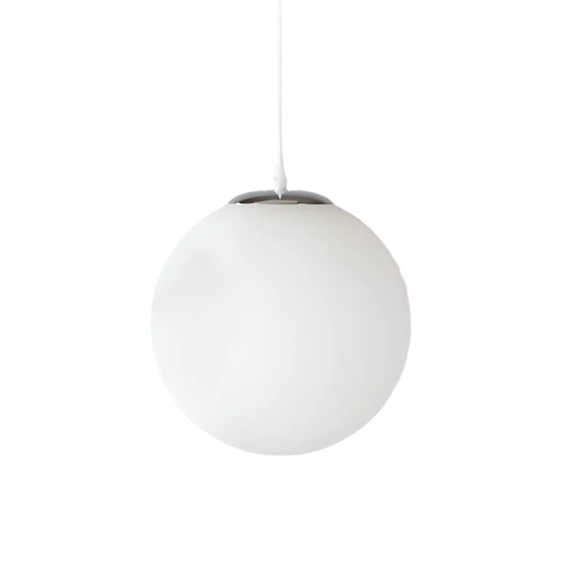 Suspension Globe Nordique en Verre Opalin