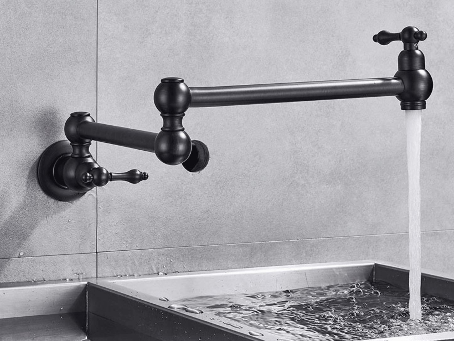Mitigeur Mural Cuisine Savea Robinet Pot Filler Laiton