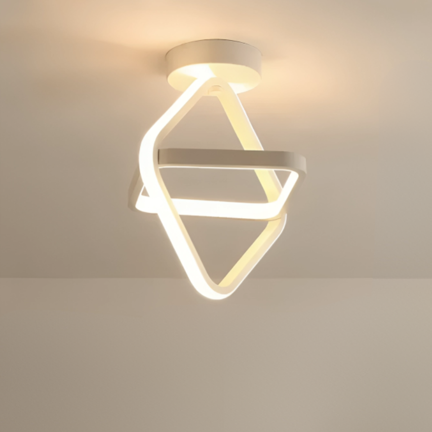 Lampe LED Moderne | Design Créatif à 2 Anneaux et Éclairage Stylé