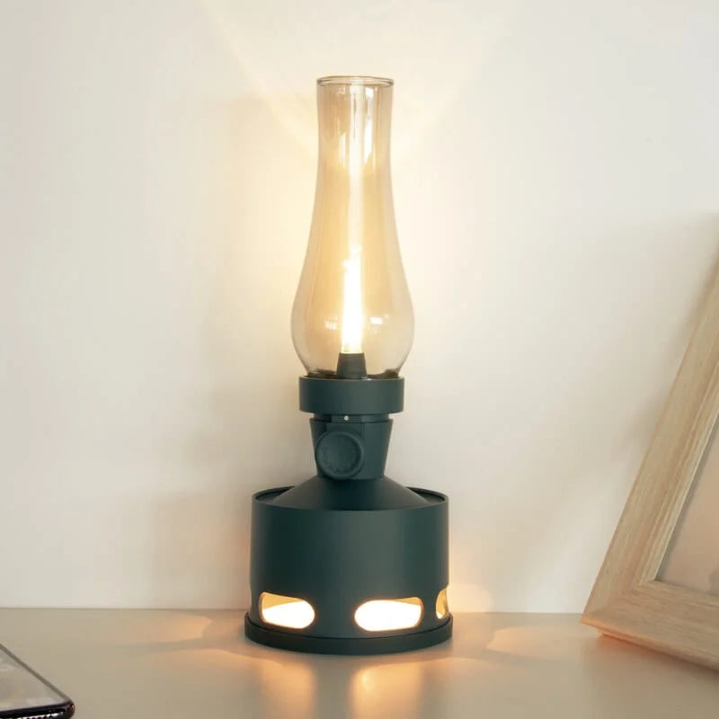 Lanterne Vintage LED Rechargeable avec Souffle Extincteur