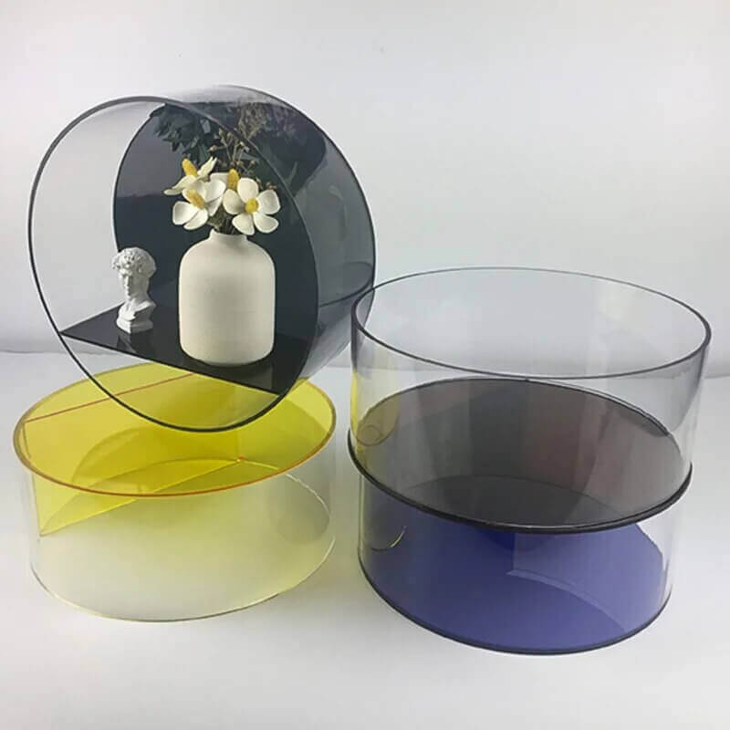 Étagère Murale Ronde en Acrylique Style Années 80 – Élégance Rétro et Praticité Moderne