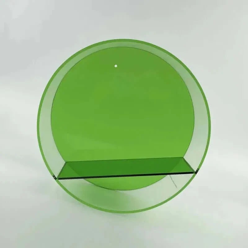 Étagère Murale Ronde en Acrylique Style Années 80 – Élégance Rétro et Praticité Moderne