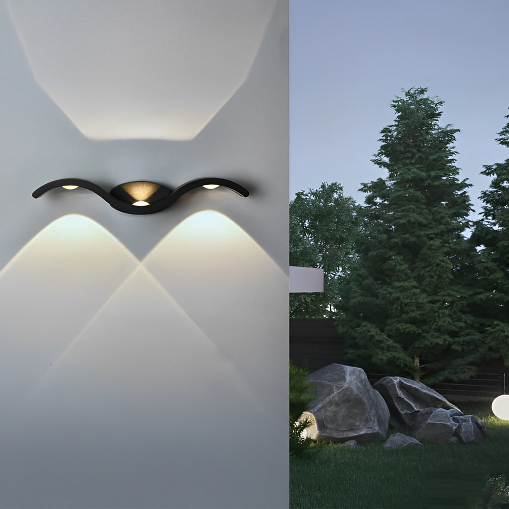 Applique Murale LED Extérieure, Forme Mouette, IP65