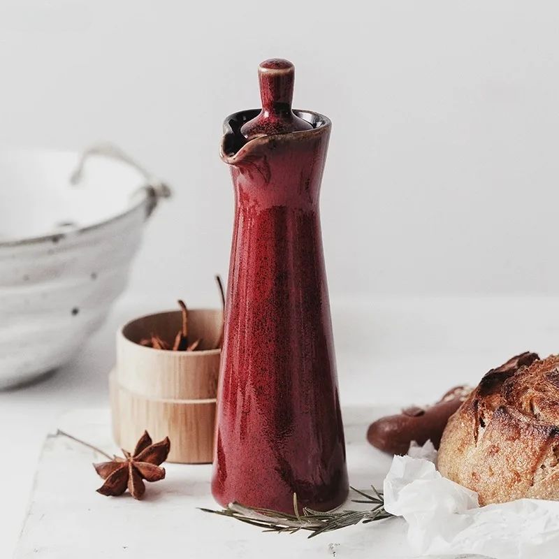 Olio | Bouteille Céramique Épices Huile de Cuisine Nordique