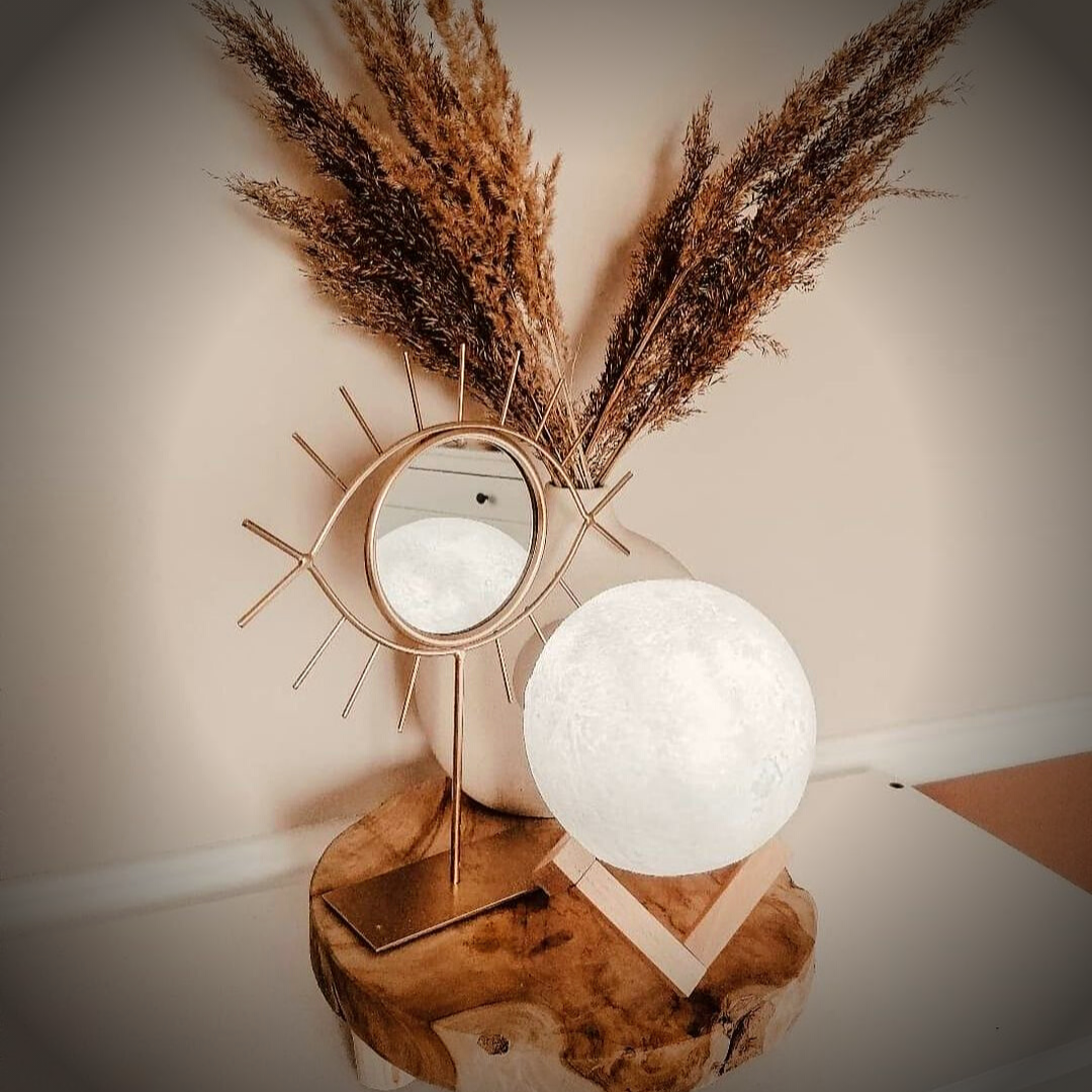 Moon Lamp | Lampe Lune Blanche – Éclairage Lunaire Apaisant pour Votre Intérieur