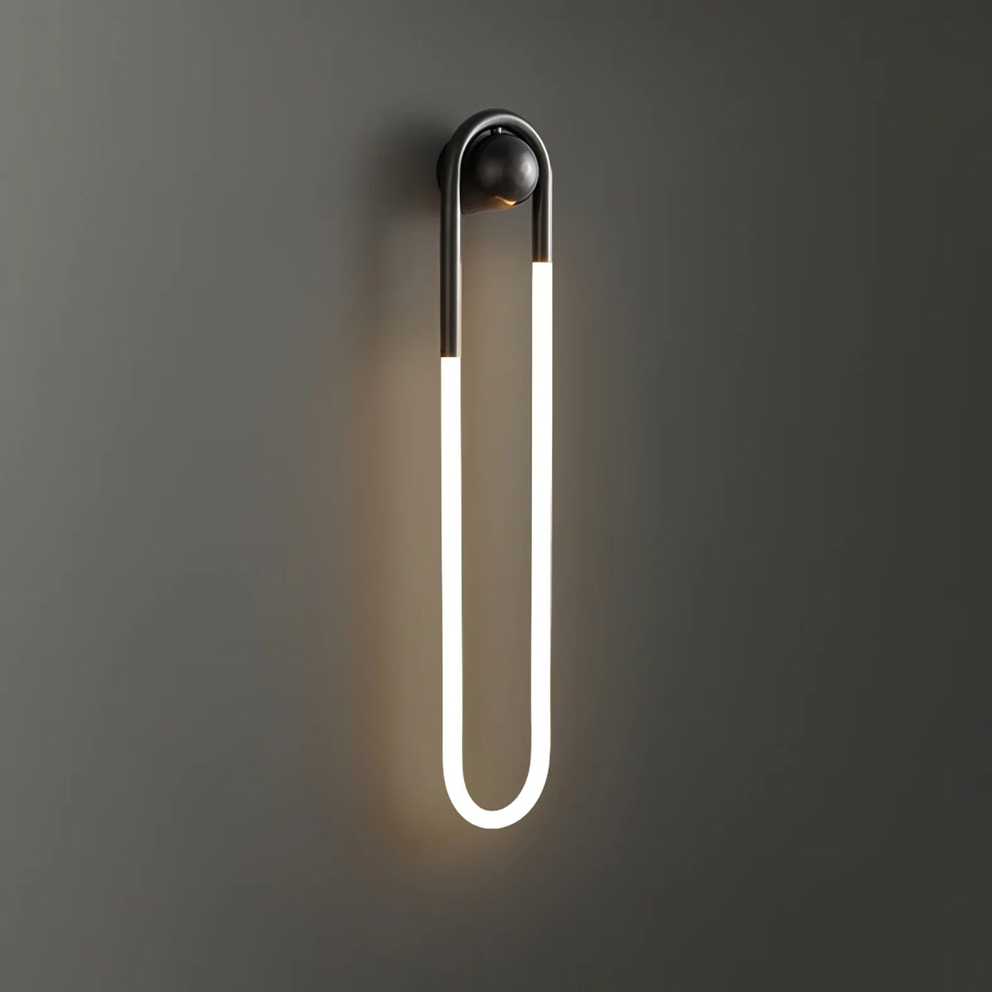 Applique Murale Boucle LED – Laiton ou Noir Moderne