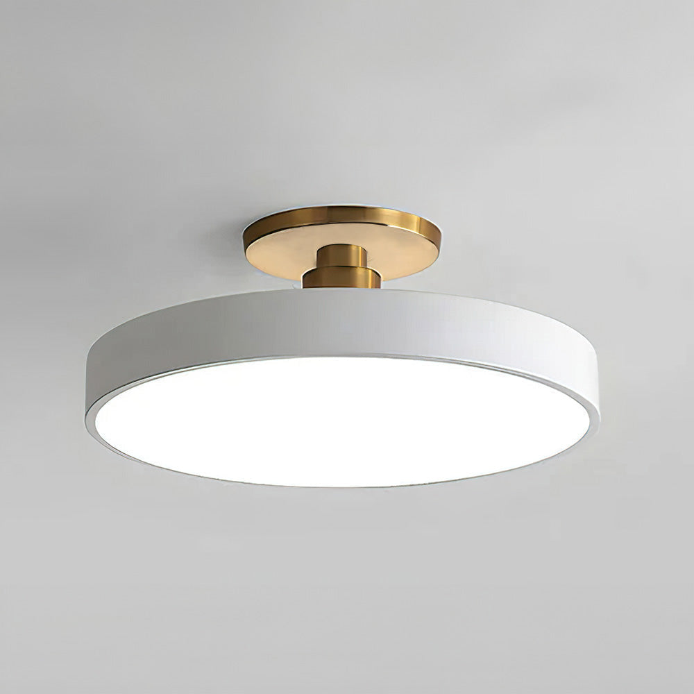 Plafonnier LED Circulaire Moderne | Design Simple et Élégant Semi-Suspendu