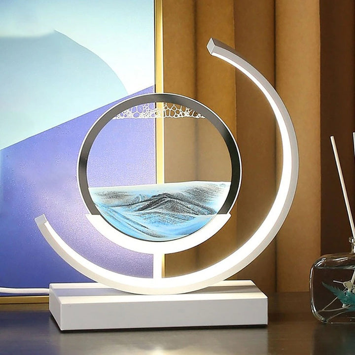 Sandlight | Lampe de Table Sable Mouvant | Design Unique et Apaisant