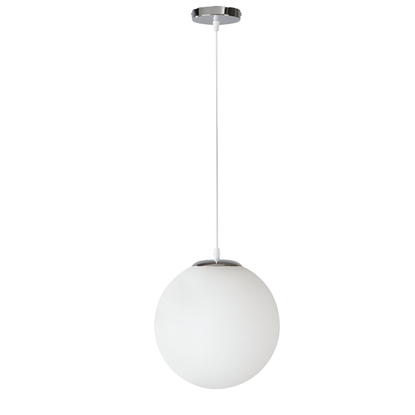 Suspension Globe Nordique en Verre Opalin