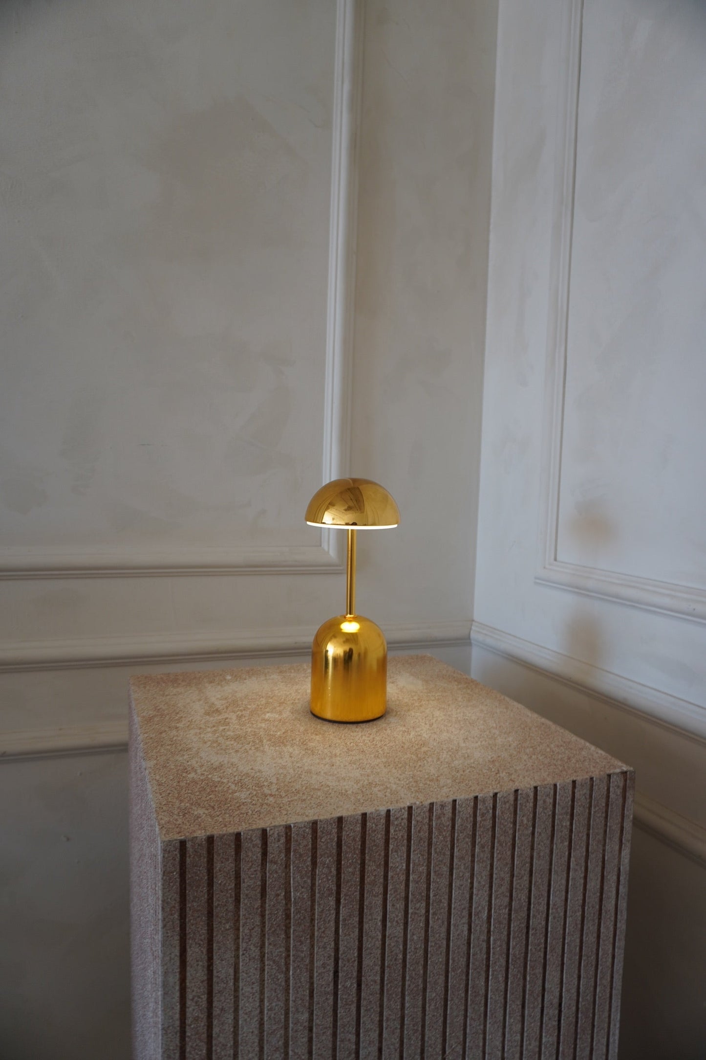 Lampe Sans Fil Edie, Métal Argent ou Or, Tactile