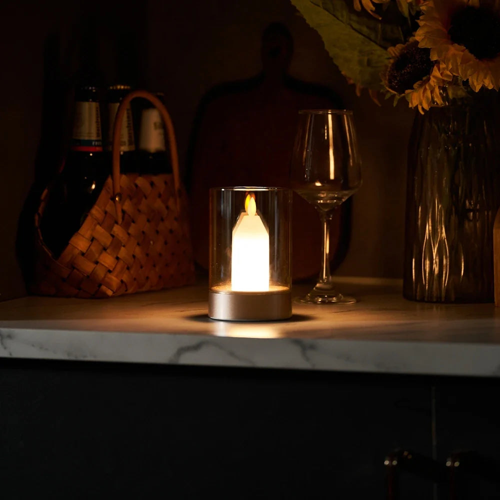 Lampe LED Effet Bougie – Contrôle Gestuel Élégant