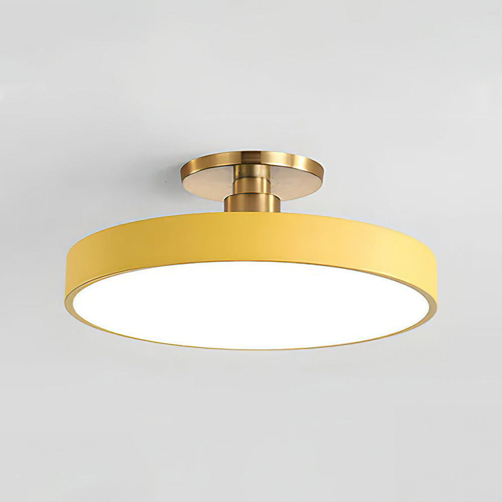 Plafonnier LED Circulaire Moderne | Design Simple et Élégant Semi-Suspendu