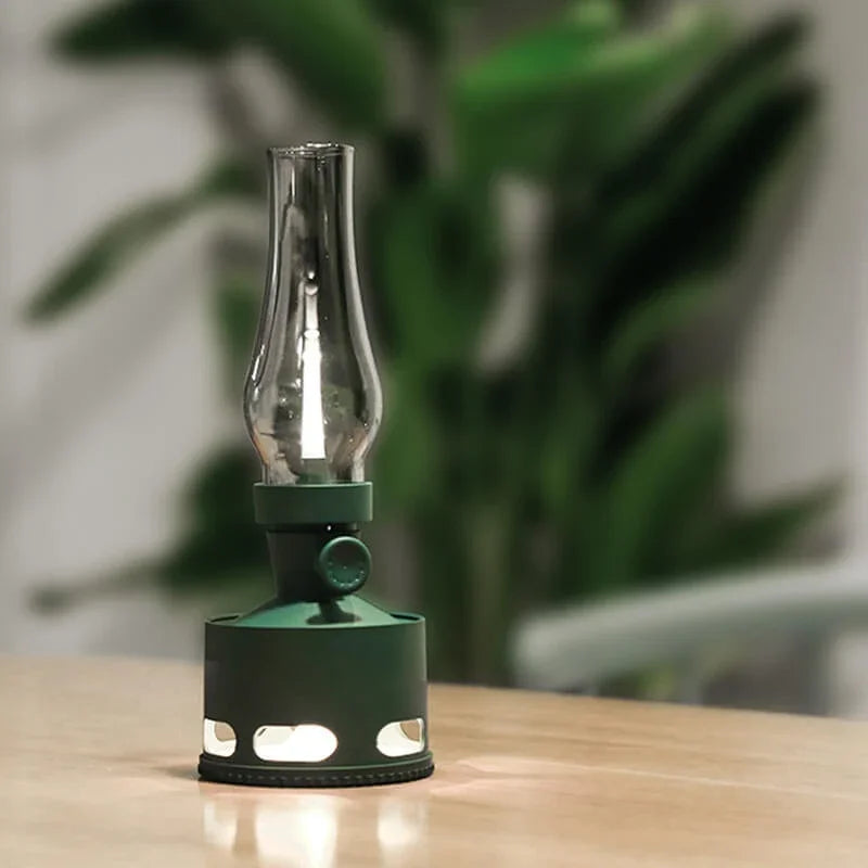 Lanterne Vintage LED Rechargeable avec Souffle Extincteur