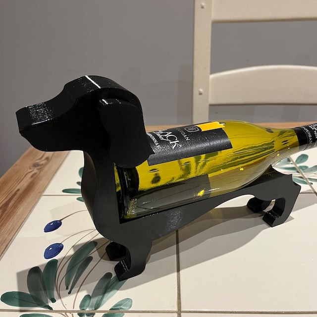 Porte-Bouteilles Original en Forme de Teckel – Une Touche Ludique pour Vos Moments de Dégustation