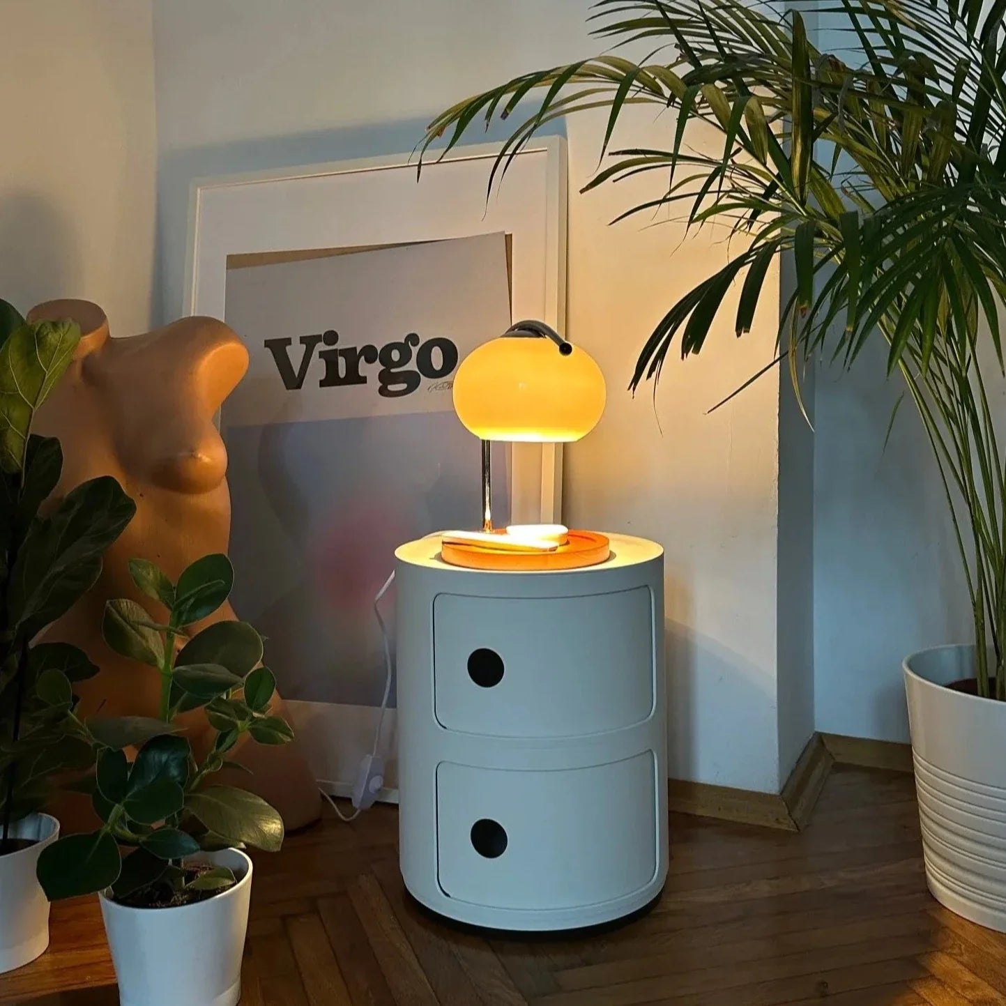 Lampe Réchauffe-Cire en Verre Rétro Dimmable – Ambiance Élégante et Chaleureuse