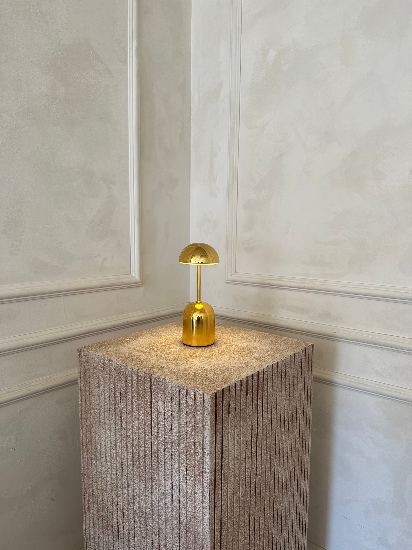 Lampe Sans Fil Edie, Métal Argent ou Or, Tactile